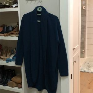 Blue cardigan